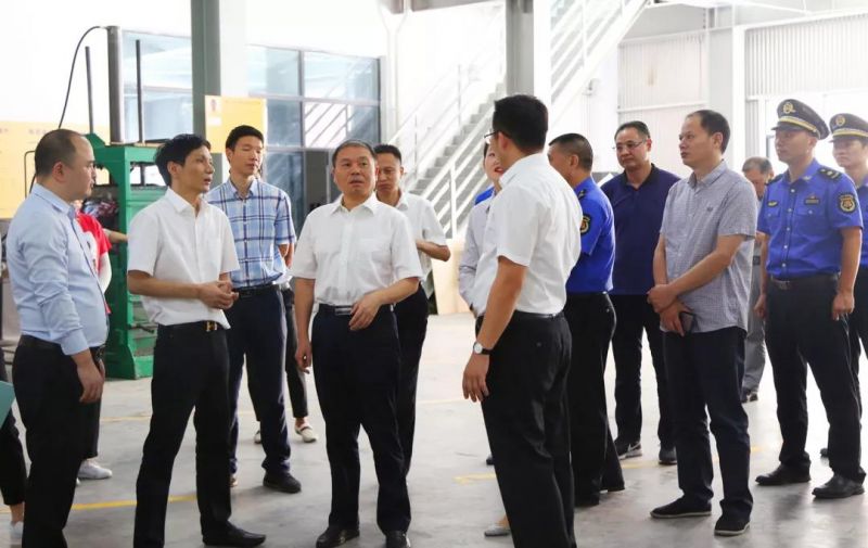 市长朱志杰 副市长徐锴光临AG庄闲集团光学调研工业固废措置试点工作